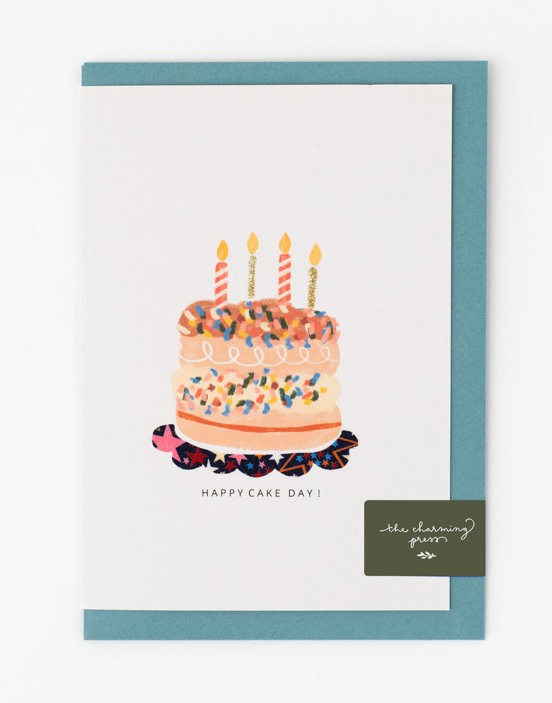 Birthday Cake Card - Liberty Adelajda's Wish Fabric