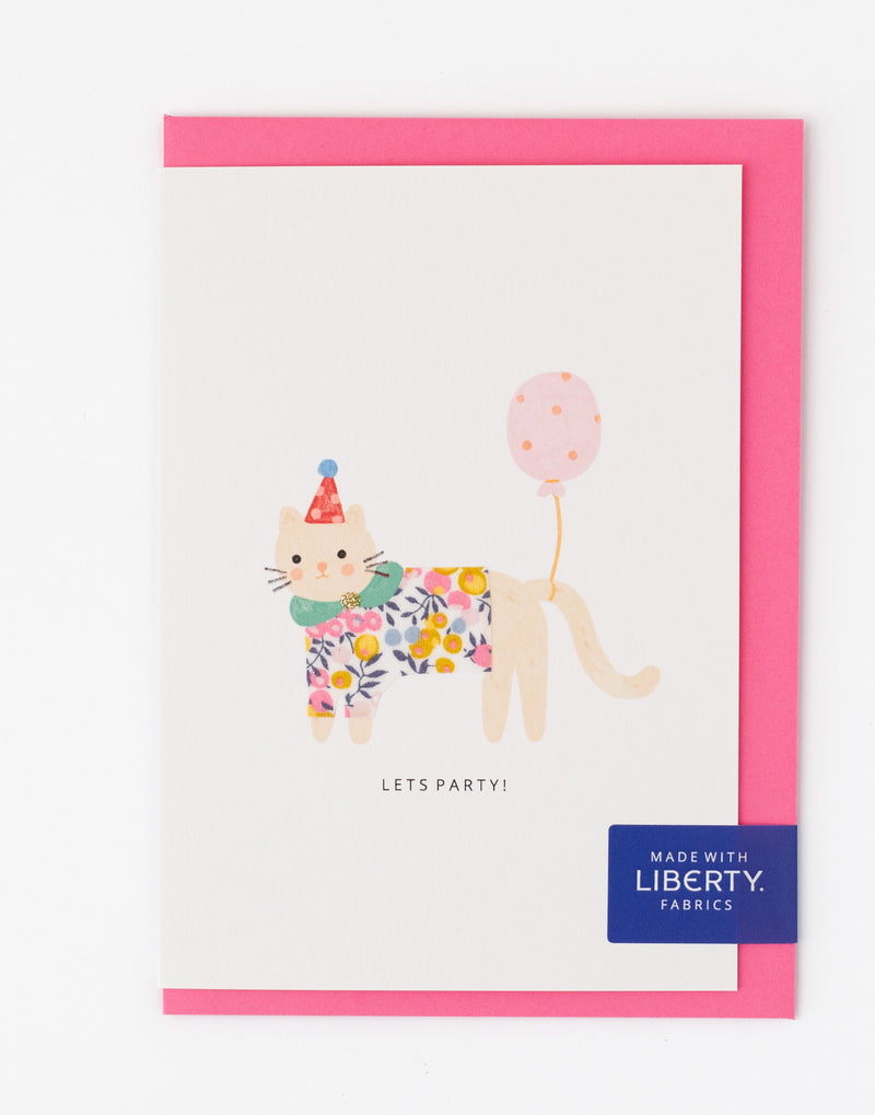 Pack of 6 Liberty Cat Birthday Cards - Wiltshire Bud