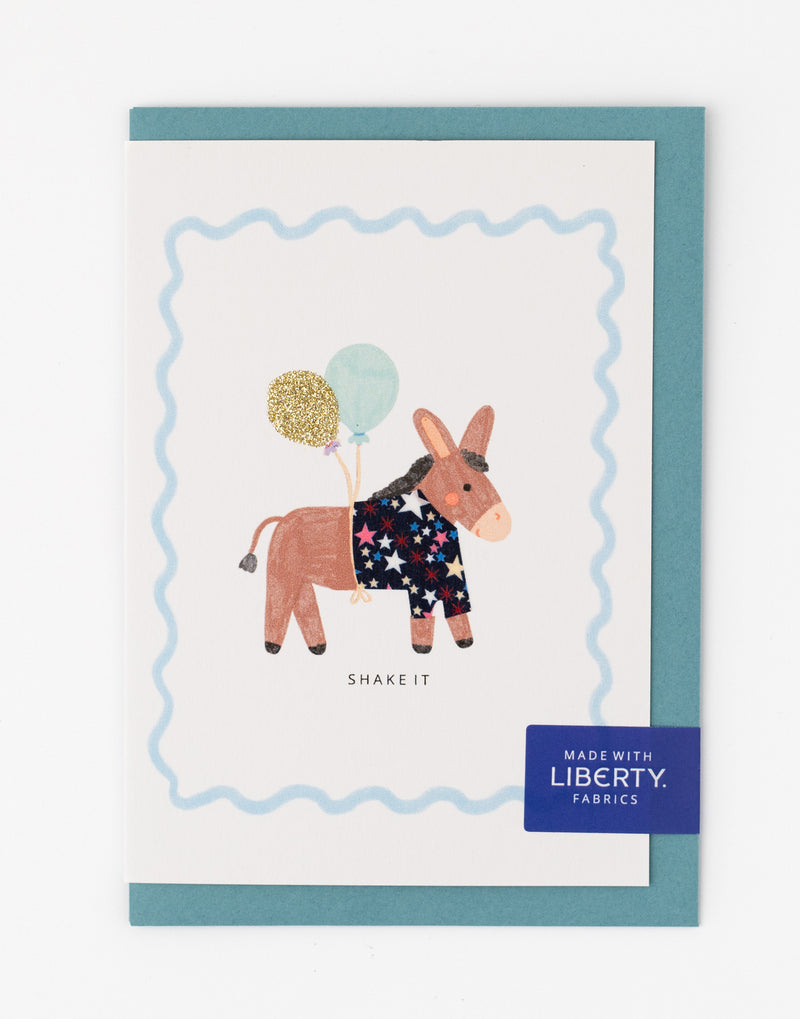 Liberty Donkey Birthday Card - Adelajda's Wish