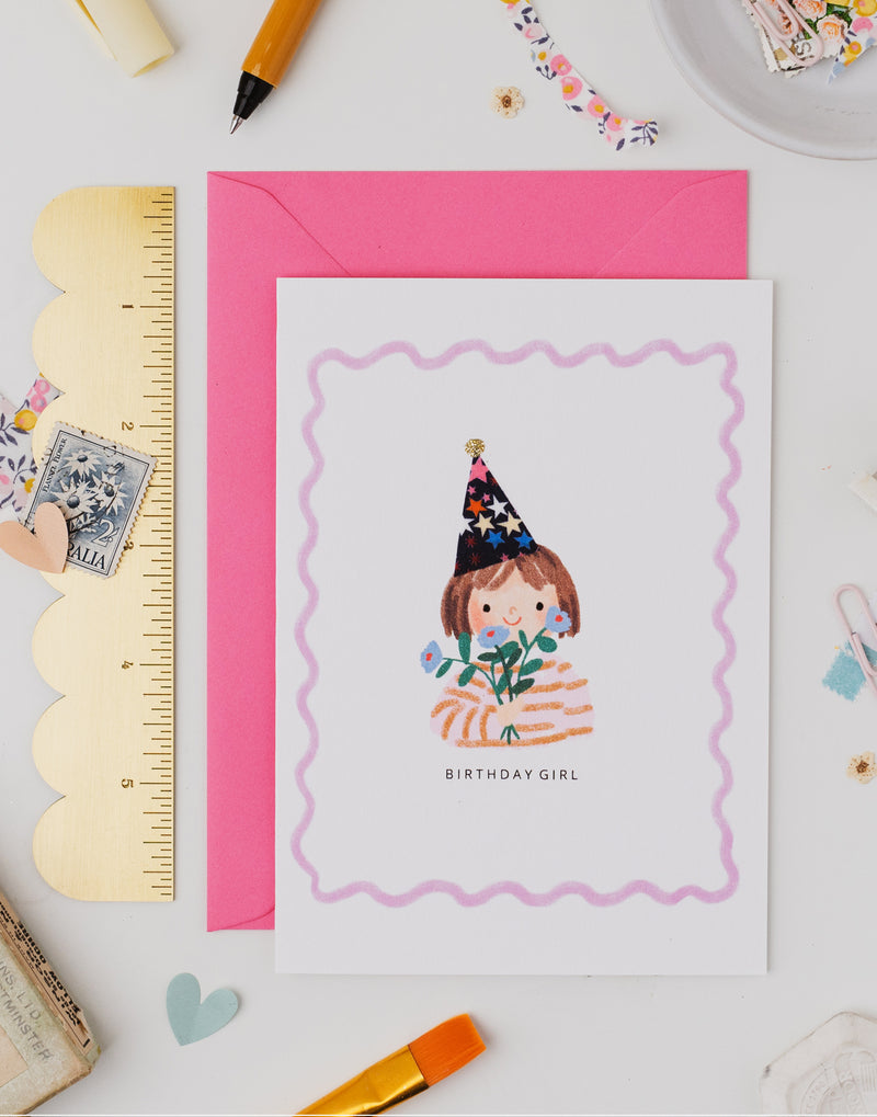 Liberty Birthday Girl Card - Adelajda's Wish